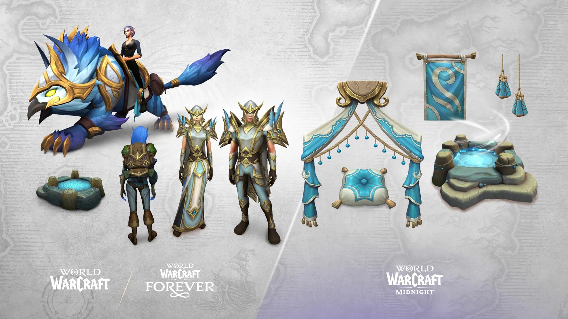 Inhalt des Skyborne Heroic Pack – Reittier Cerulean Prideclaw, Transmog-Sets und Housing-Deko